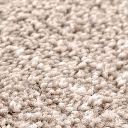 Teppich Creme 120 x 120 cm Polypropylen