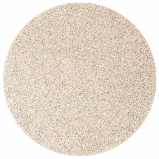 Teppich Creme 120 x 120 cm Polypropylen