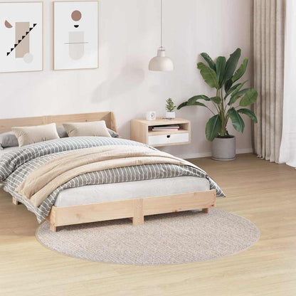 Teppich Creme 160 x 160 cm Polypropylen