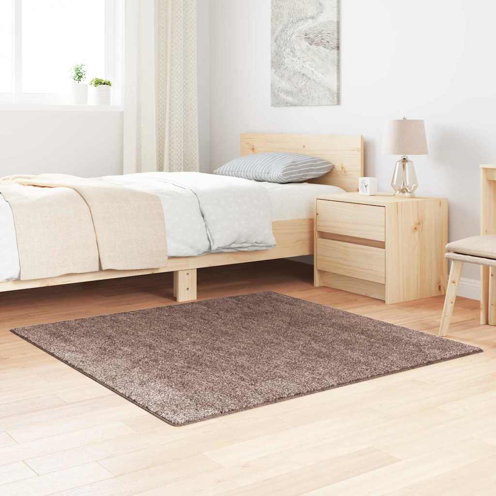Teppich Braun 120 x 120 cm Polypropylen