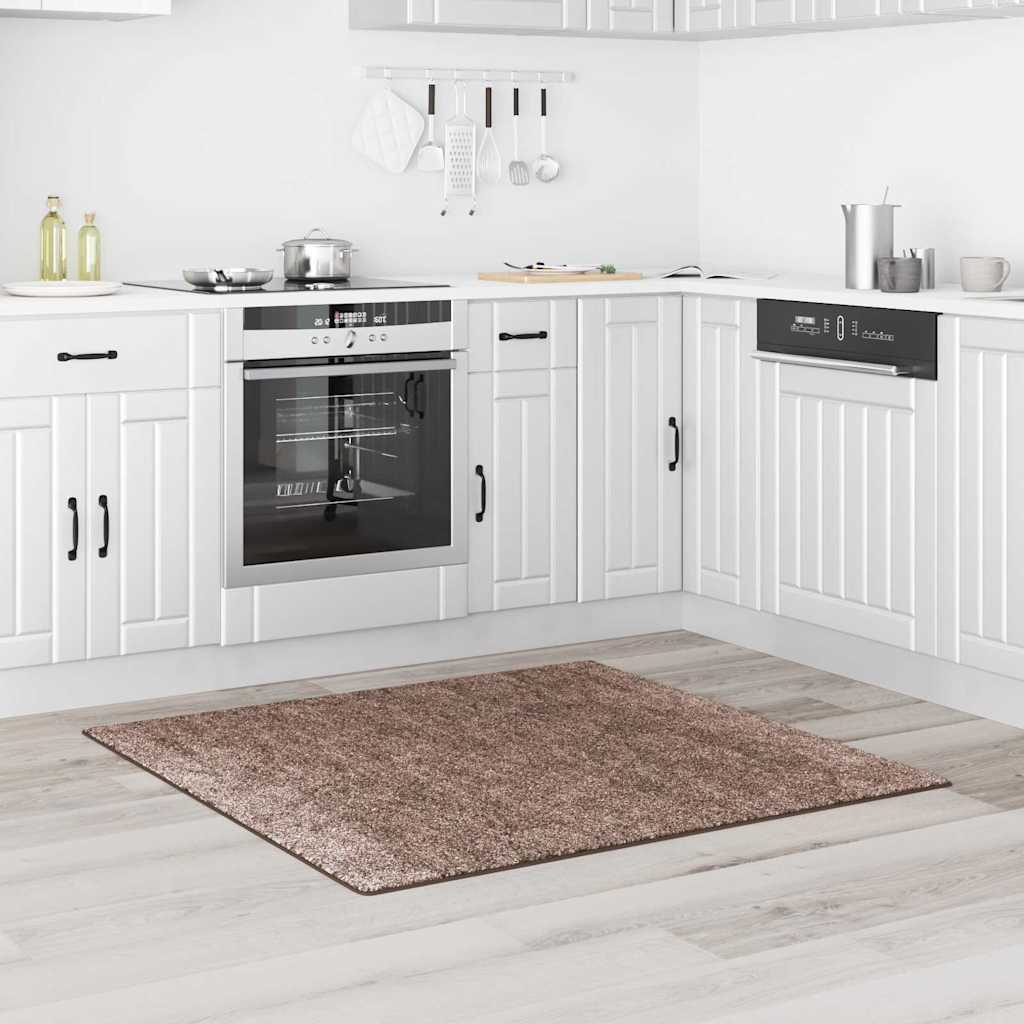 Teppich Braun 120 x 120 cm Polypropylen