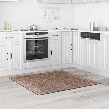 Teppich Braun 120 x 120 cm Polypropylen