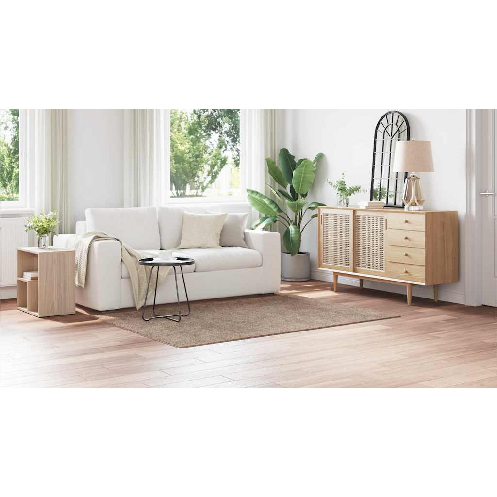 Teppich Braun 140 x 200 cm Polypropylen