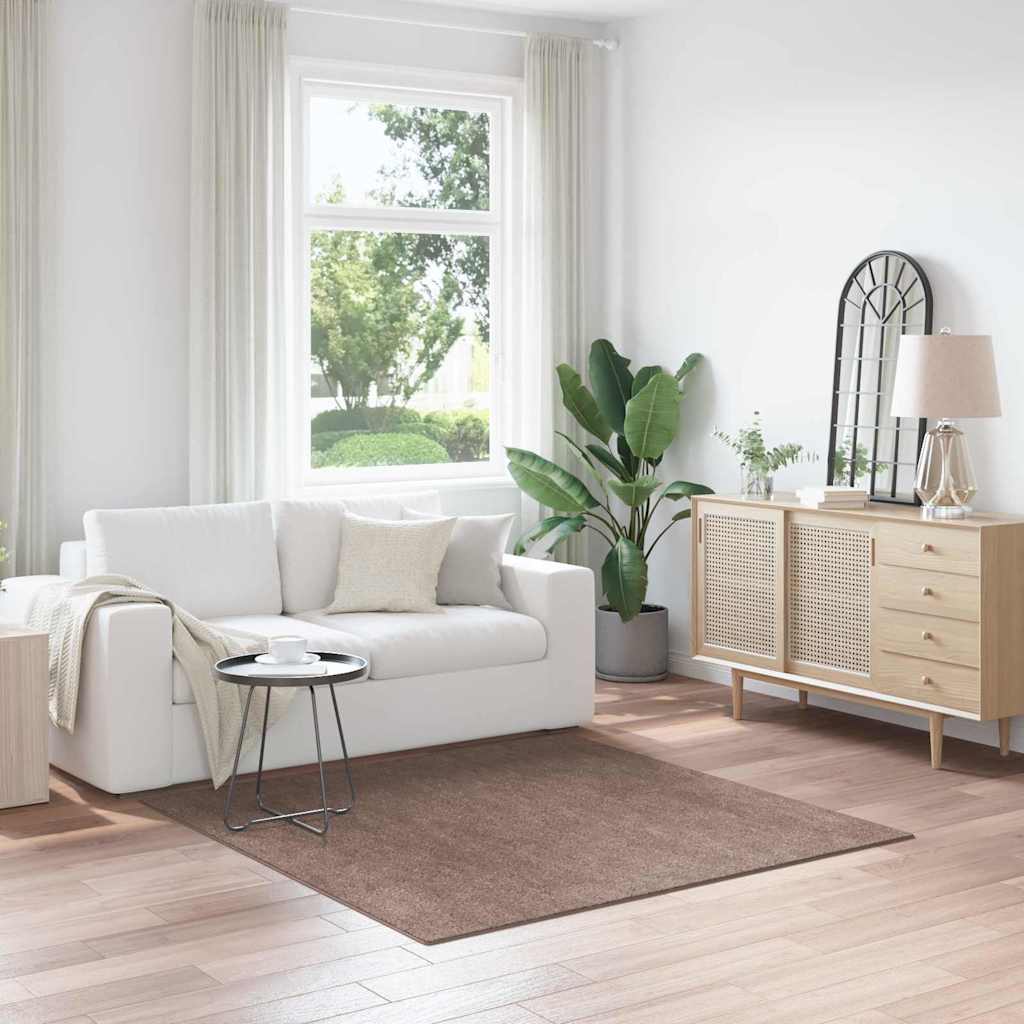 Teppich Braun 160 x 160 cm Polypropylen