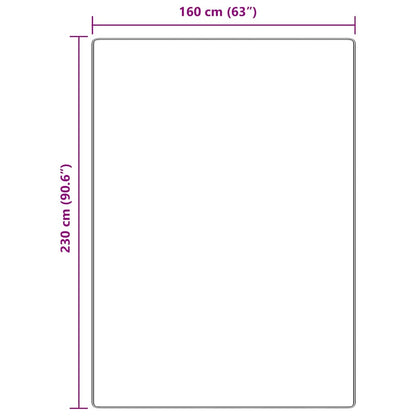 Teppich Braun 160 x 230 cm Polypropylen