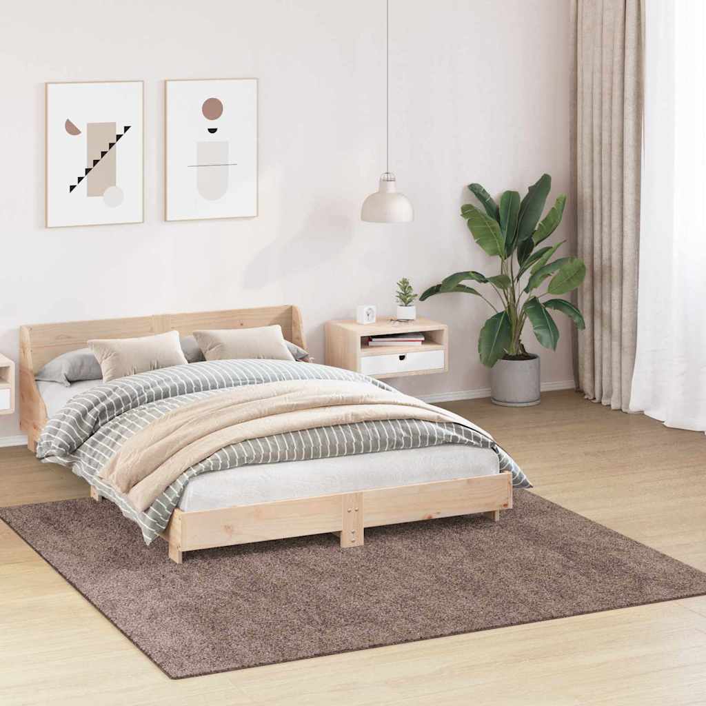 Teppich Braun 200 x 200 cm Polypropylen