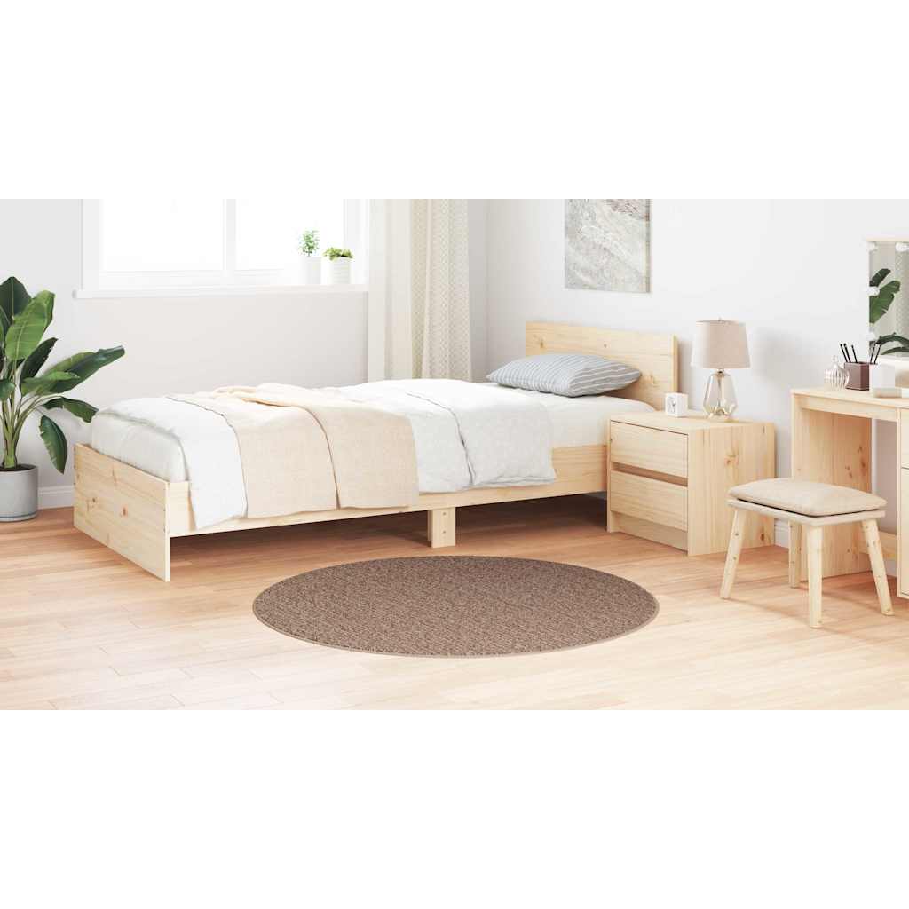 Teppich Braun 120 x 120 cm Polypropylen