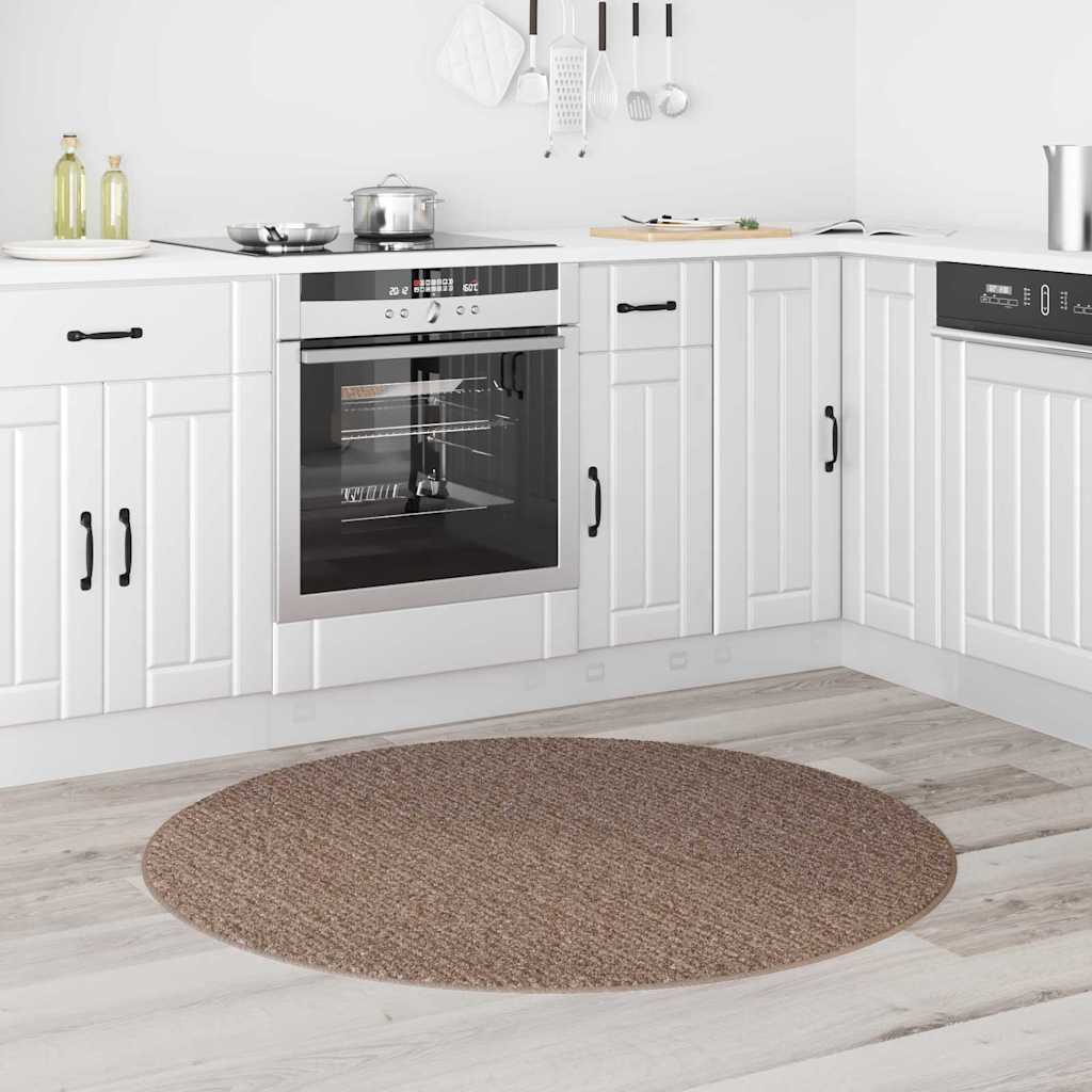 Teppich Braun 120 x 120 cm Polypropylen