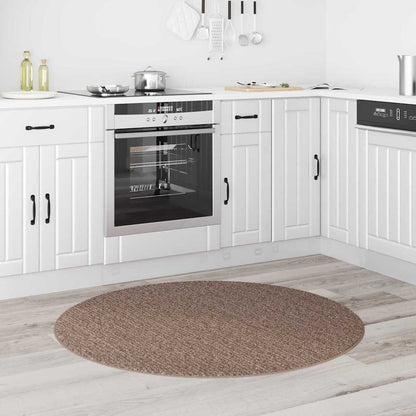 Teppich Braun 120 x 120 cm Polypropylen