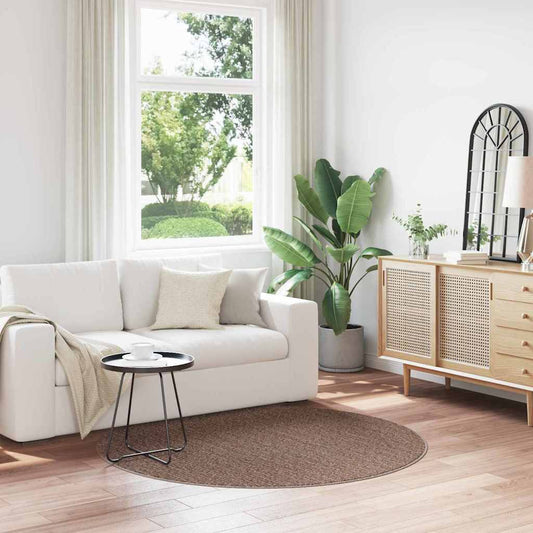 Teppich Braun 160 x 160 cm Polypropylen