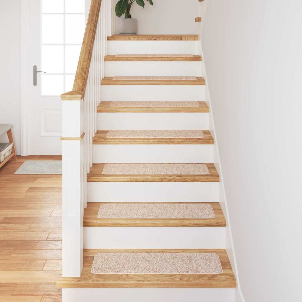 Treppenstufen 15 pcs Creme 75 x 20 cm Polypropylen