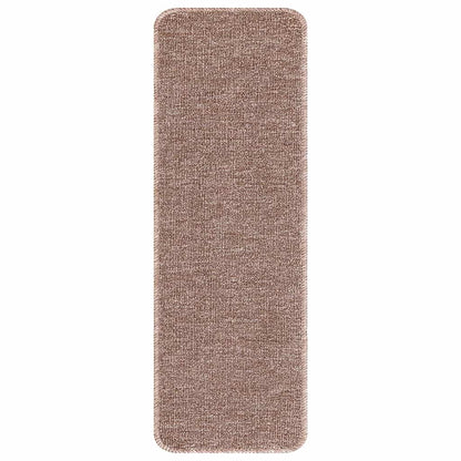 Rutschfeste Treppenmatten 15 pcs Hellbraun 60 x 25 cm PP