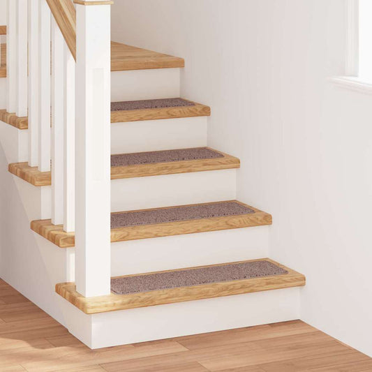 Rutschfeste Treppenmatten 15 pcs Hellbraun 75 x 20 cm PP