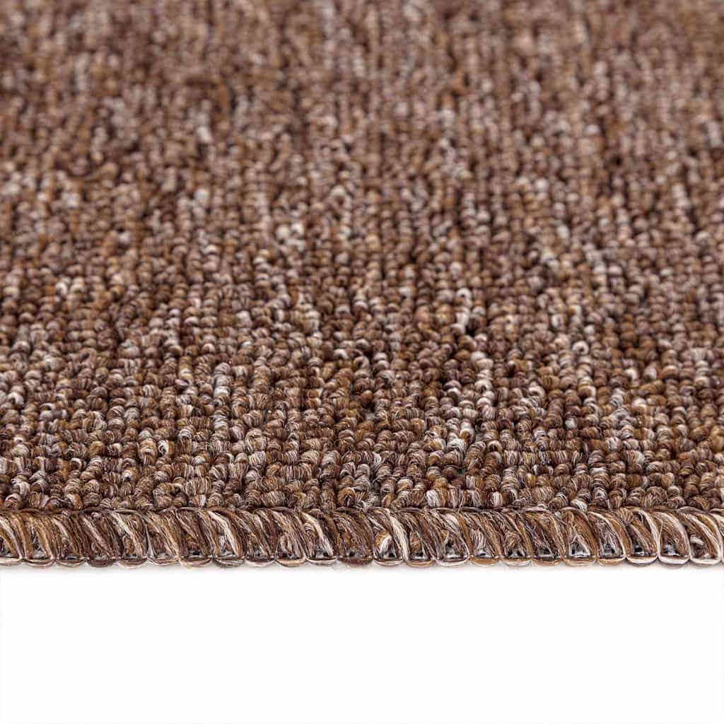 Rutschfeste Treppenmatten 15 pcs Braun 60 x 25 cm PP