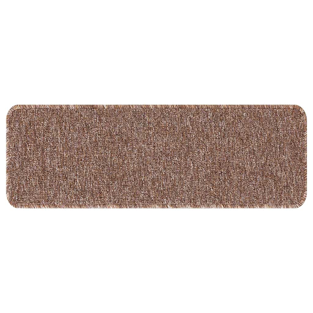 Treppenstufen 15 pcs Braun 60 x 25 cm Polypropylen