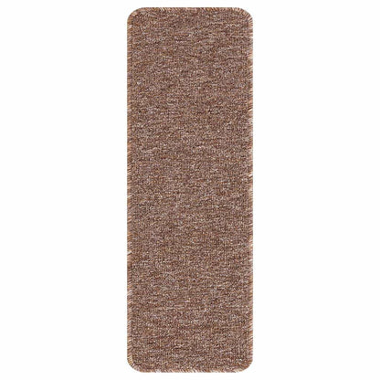 Rutschfeste Treppenmatten 15 pcs Braun 60 x 25 cm PP
