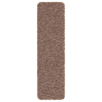 Rutschfeste Treppenmatten 15 pcs Braun 75 x 20 cm PP