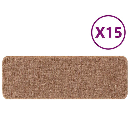 Treppenstufen 15 pcs Gelb 60 x 25 cm Polypropylen