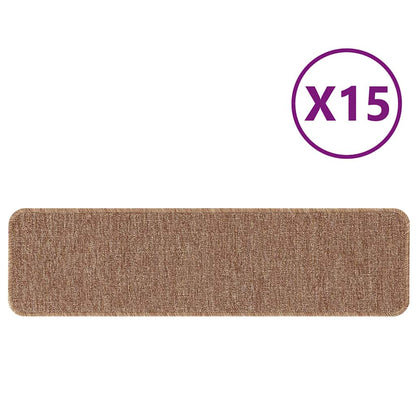Treppenstufen 15 pcs Gelb 75 x 20 cm Polypropylen