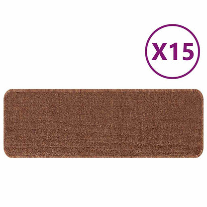 Treppenstufen 15 pcs Gelb 60 x 25 cm Polypropylen
