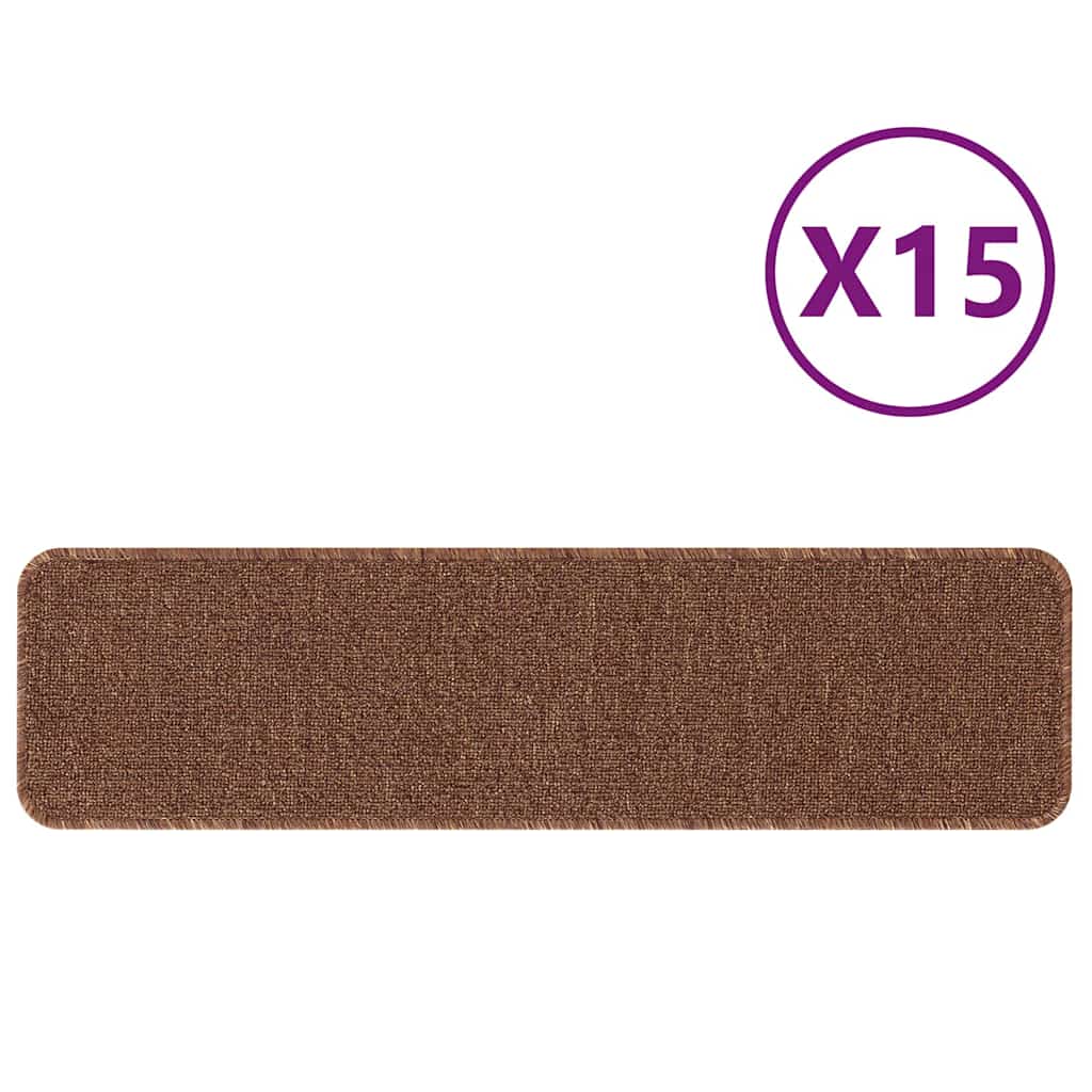 Treppenstufen 15 pcs Gelb 75 x 20 cm Polypropylen