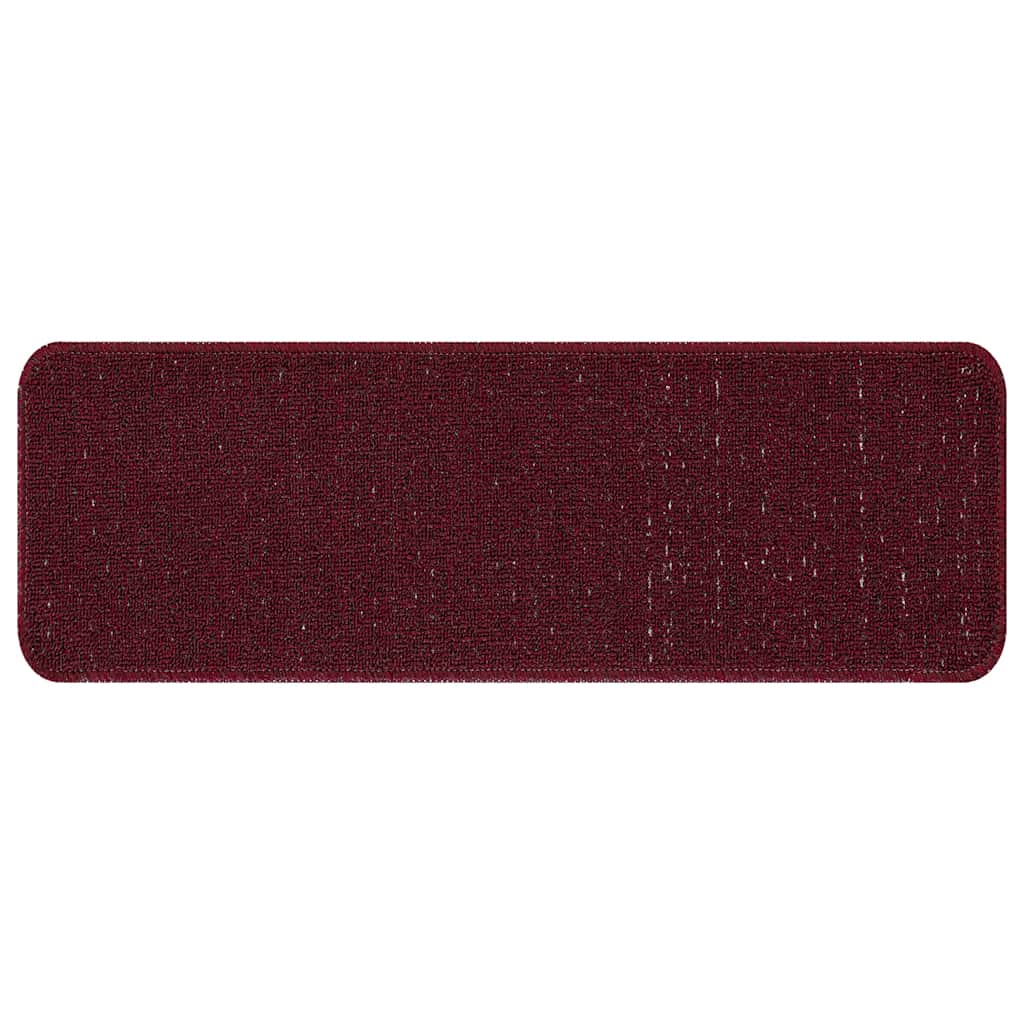 Treppenstufen 15 pcs Bordeauxrot 60 x 25 cm Polypropylen