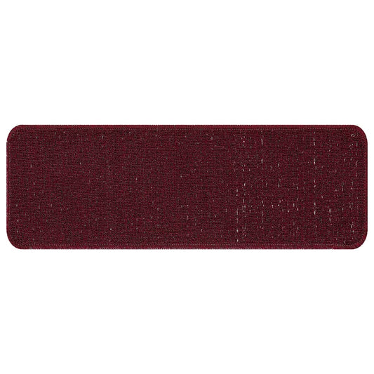 Treppenstufen 15 pcs Bordeauxrot 60 x 25 cm Polypropylen