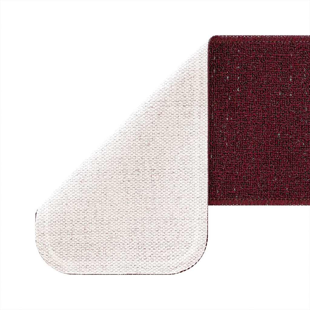 Treppenstufen 15 pcs Bordeauxrot 75 x 20 cm Polypropylen