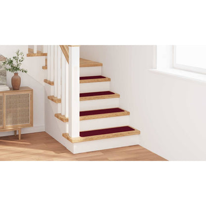 Treppenstufen 15 pcs Bordeauxrot 75 x 20 cm Polypropylen