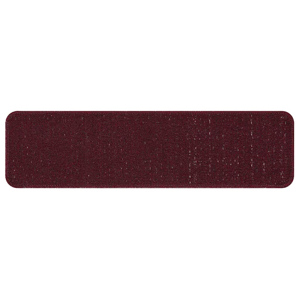 Treppenstufen 15 pcs Bordeauxrot 75 x 20 cm Polypropylen