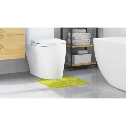 Rutschfeste Badematte mit Toilettenausschnitt Grün 50 x 50 cm