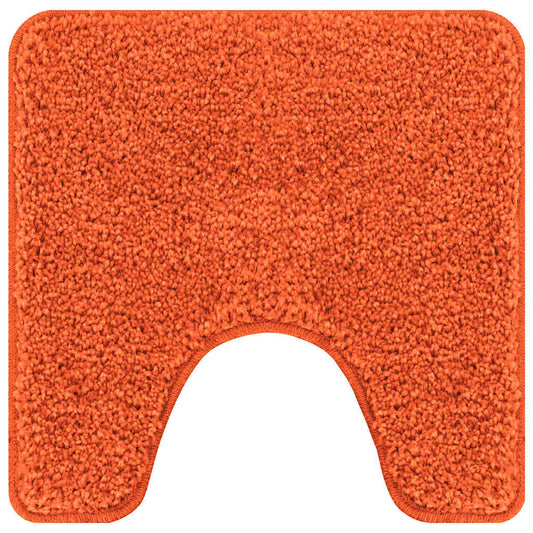 Rutschfeste Badematte mit Toilettenausschnitt Orange 50 x 50 cm