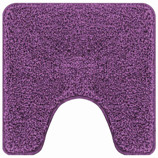 Rutschfeste Badematte mit Toilettenausschnitt Lila 50 x 50 cm