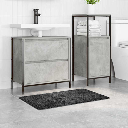 Badematte Dunkelgrau 50 x 80 cm Polypropylen