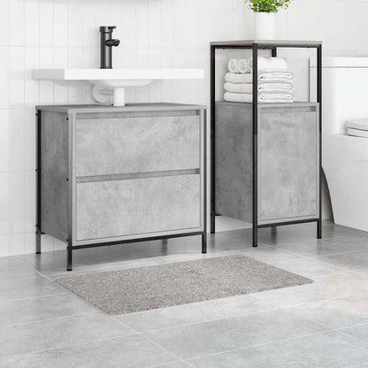 Badematte Grau 50 x 80 cm Polypropylen