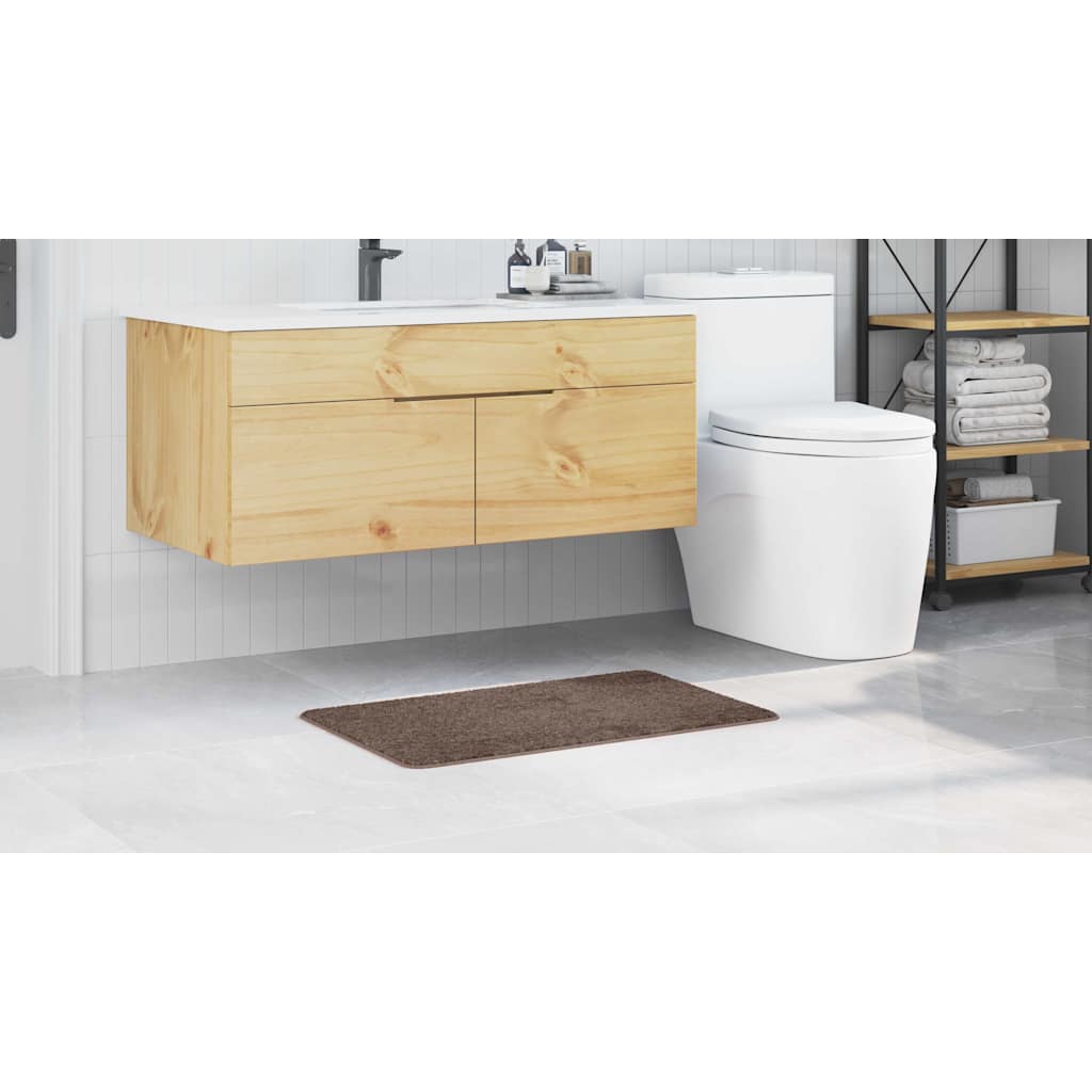 Rutschfeste Badmatte Braun 50 x 80 cm PP