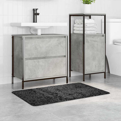 Badematte Dunkelgrau 60 x 90 cm Polypropylen
