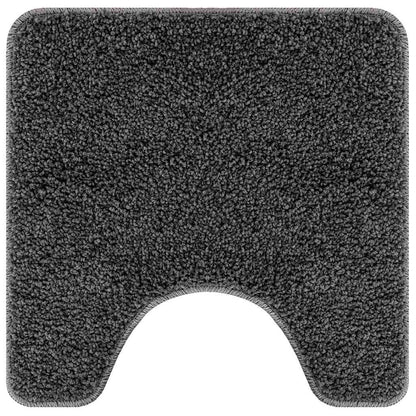Badematte 2 pcs Dunkelgrau 50 x 50 cm Polypropylen