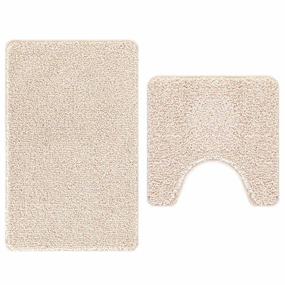 Badematte 2 pcs Creme 50 x 50 cm Polypropylen