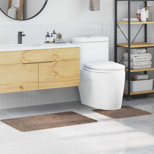 Badematte 2 pcs Braun 50 x 50 cm Polypropylen