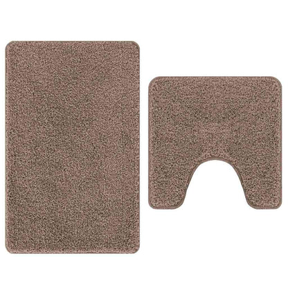 Badematte 2 pcs Braun 50 x 50 cm Polypropylen