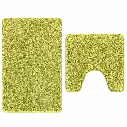 Badematte 2 pcs Hellgrün 50 x 50 cm Polypropylen