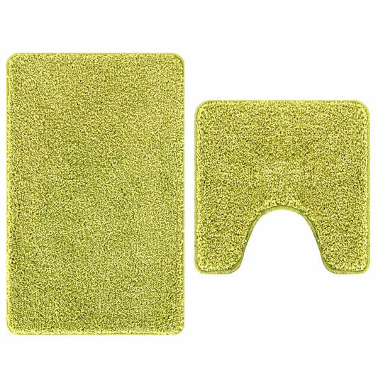 Anti-Rutsch Badematten-Set 2 pcs Grün PP