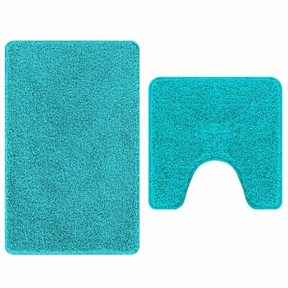 Badematte 2 pcs Türkis 50 x 50 cm Polypropylen