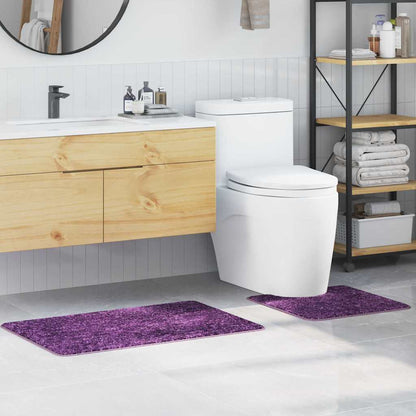 Anti-Rutsch Badematten-Set 2 pcs Lila PP