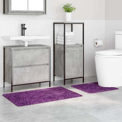 Anti-Rutsch Badematten-Set 2 pcs Lila PP