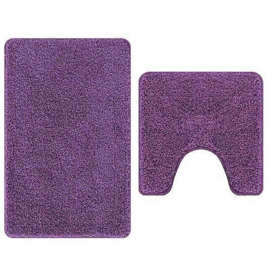 Anti-Rutsch Badematten-Set 2 pcs Lila PP