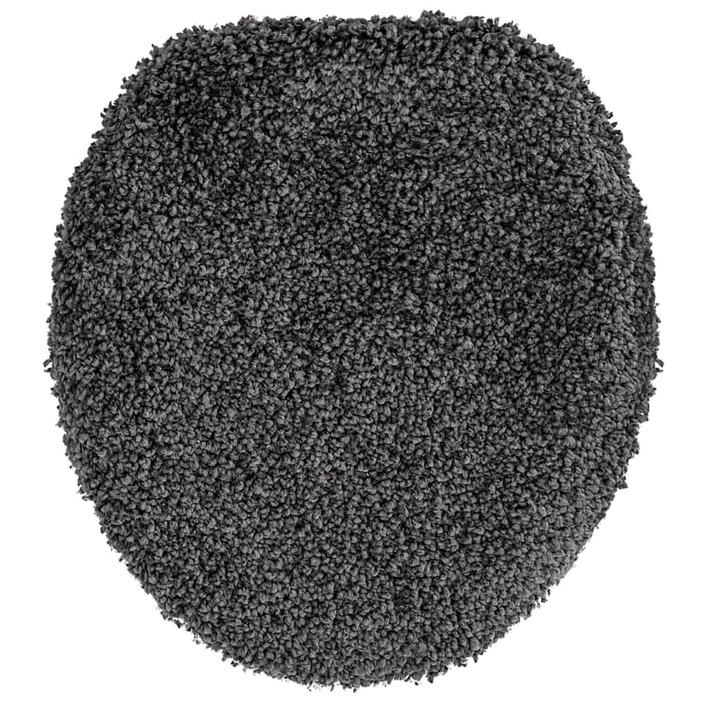 Badematte 3 pcs Dunkelgrau 50 x 50 cm Polypropylen