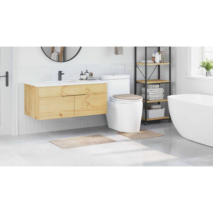 Badematte 3 pcs Creme 50 x 50 cm Polypropylen