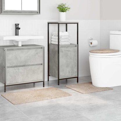 Badematte 3 pcs Creme 50 x 50 cm Polypropylen